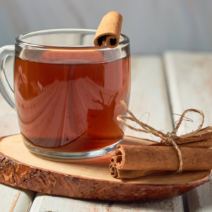 Article: How Can Cinnamon Control Blood Sugar Levels And Reduce Inflammation. Pic - Warm and soothing cinnamon tea, perfect for a cozy moment of relaxation.